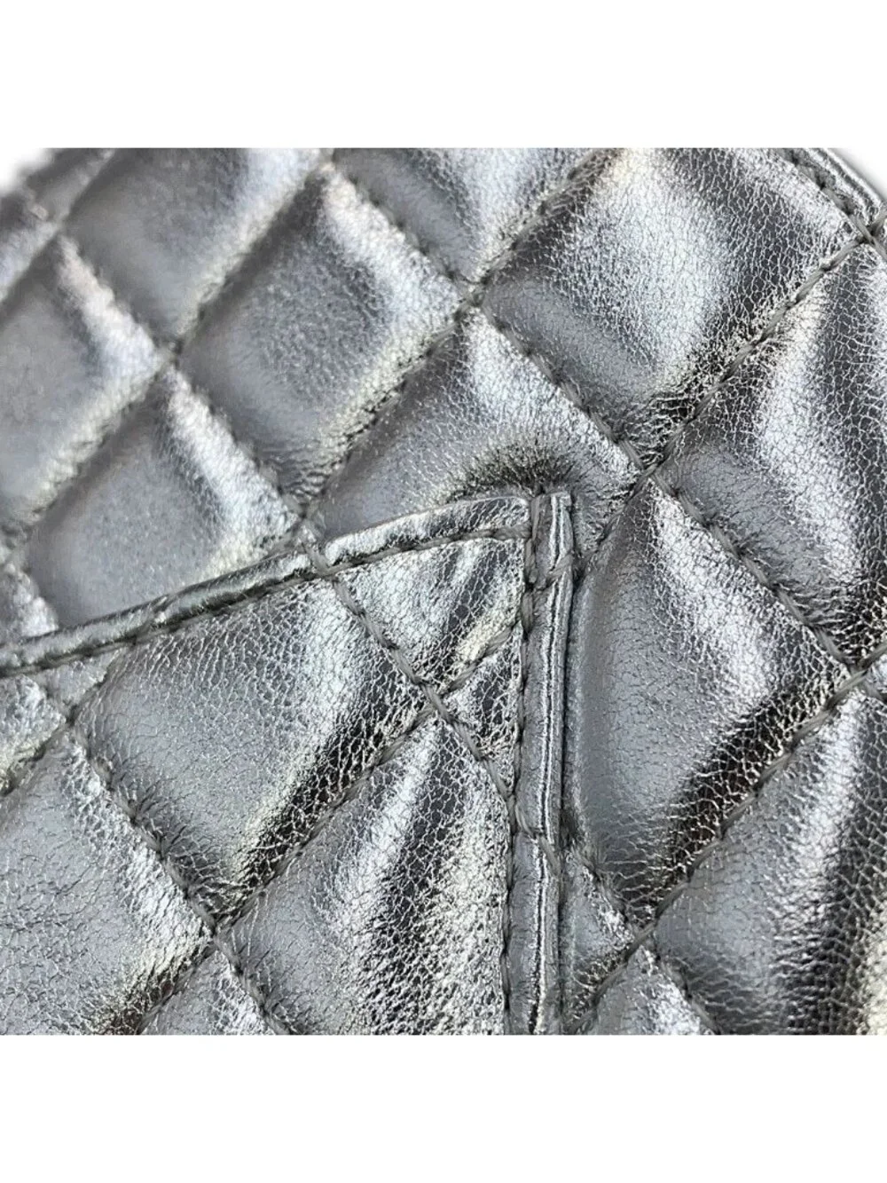 Chanel Chain Shoulder Bag Quilted CC Logo Heart